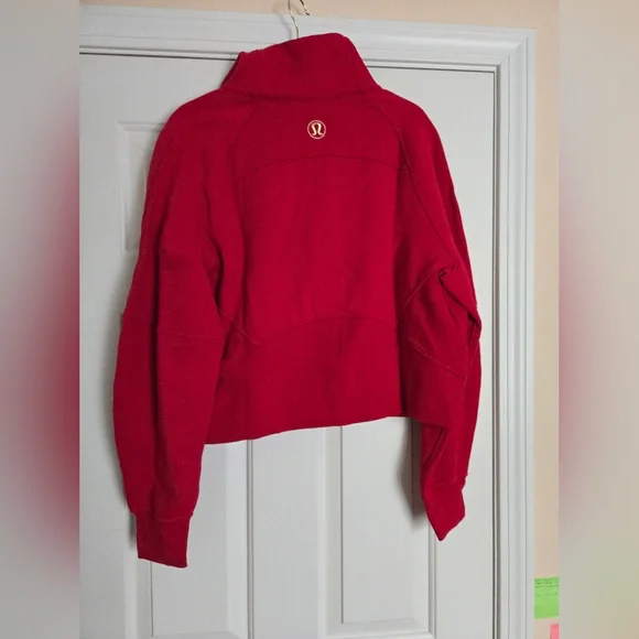 Lululemon Lunar Year Special Edition Red Half-Zip Scuba Hoodiesz M/L - Picture 9 of 11